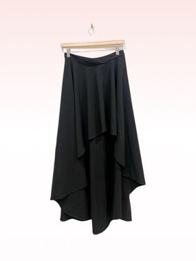 PIAZZA ITALIA Black High Low Skirt (Sz S/M)